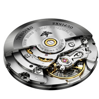 Oupinke-montre de luxe pour hommes, mouvement mécanique, poignet, cuir véritable, automatique, produit importé, collection 3269