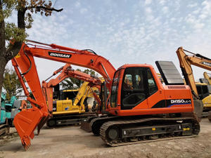 Doosan DH150LC-7 Used Excavator Trackhoe Clawler Diesel Chain Digger Second-hand Original <b>Grab</b> Excavator - Product Image 6
