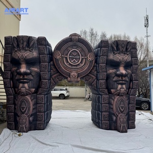 Vòm đá bơm hơi cao 4M cho trang trí sân khấu Nhà Hát theo chủ đề cổ xưa, hoạt động kinh doanh thị trường vòm bơm hơi - Product Image 6