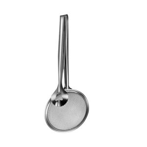 Cuillère-filtre en acier inoxydable pour aliments, ustensile durable pour égoutter l'huile, cuillère à frire en métal pour la cuisine - Product Image 1
