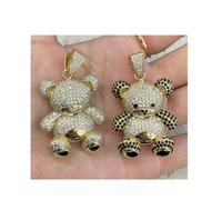 Xuping vente en gros de pendentif ours en diamant doré pendentif de mode pour femmes bijoux bijoux pendentif