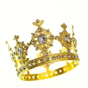 Venta caliente Mini Crown Cake Topper <span class=keywords><strong>para</strong></span> Happy Birthday Crown Cake Topper <span class=keywords><strong>para</strong></span> bebés niños - Product Image 1
