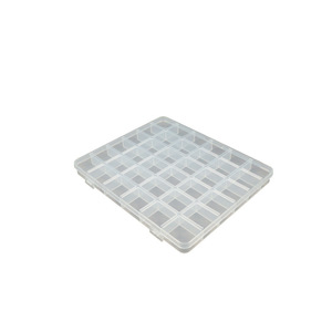 Transparent Plastic 36 Compartment <b>Storage</b> <b>Box</b> For Beads Jewelry <b>Small</b> Parts Organizing Desktop Organizer - Product Image 5
