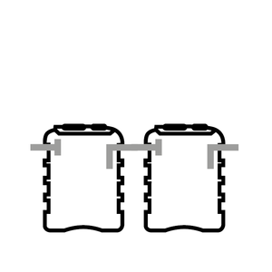 Fosse septique à double compartiment 24 AE – Équipement de traitement primaire de l'eau - Product Image 1