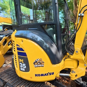 Presque neuf, économique en carburant, peu coûteux, mini-excavateur Komatsu PC35MR d'occasion de 3 tonnes pour l'aménagement paysager et le terrassement. - Product Image 1