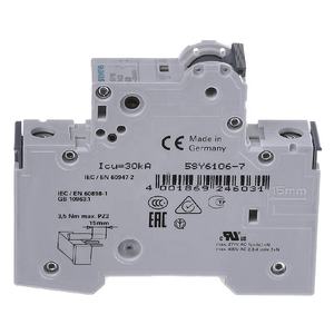 5SY6106-7 новый и использованный оригинальный Spot SIEMENS SENTRON 5SY MCB миниатюрные автоматические выключатели 5SY61067 - Product Image 2