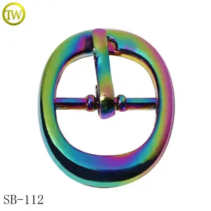 Decorative Shoe Buckle Fashion Round Shape Belt Buckle Gold Plated Shoe Accessories Adjustable Pin Buckle Decoration