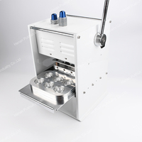 Máquina Manual de sellado térmico de cápsulas de café Nespresso, papel de aluminio de 6 cavidades, sellador de tazas de plástico K