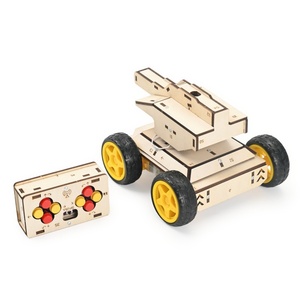 Kit de voiture télécommandée à balles d'eau OKYN-Y2434, jouet éducatif STEM DIY, puzzle en bois à assembler pour enfants - Product Image 2