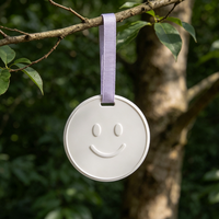 Diffuseur d'arômes suspendu personnalisé Finru en céramique blanche, gravé sur mesure, parfum d'intérieur longue durée, désodorisant à l'huile essentielle