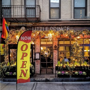 Bây giờ mở lông cờ bãi biển cờ 60*240cm 110gsm đan Polyester lưỡi biểu ngữ - Product Image 6