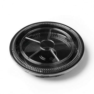 Assiettes jetables en plastique pour plats à emporter de restaurant, compatibles micro-ondes - Product Image 4