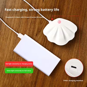 Smart Human Body Induction Wall Light Mini Shell Shape Night Light Wireless Motion Sensor Wall Lamp for Bedroom Wardrobe - Product Image 3