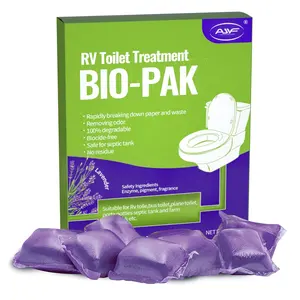 Nettoyant de toilettes Portable, éliminateur d'odeurs, traitement de fosse septique frais, caravane, Enzyme Bio-Pak, 2021