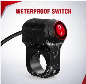 Công tắc bật/tắt <span class=keywords><strong>LED</strong></span> 12V ATV chống nước IP65 22MM, lắp tay lái xe máy, cắm là chạy, dùng cho đèn lái xe UTV - Product Image 4