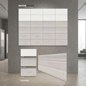 Carrelage en céramique marbrée design 12x24, finition mate, porcelaine 30x60cm 300x600mm pour la décoration intérieure des sols et des murs, carrelage pour mur - Product Image 4