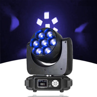 7x40W Zoom Color Changing Moving Head RGBW 4 en 1 Zoom linéaire Angle 5.5 ° ~60 °   Contrôle DMX, nouveau plastique d'ingénierie ignifuge