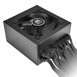 พัดลมระบายความร้อนแบบไร้เสียงสไตล์ใหม่700W 750W คอมพิวเตอร์พีซีพาวเวอร์ซัพพลายสีทอง80Puls