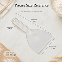 Grattoir en plastique à poignée blanche de haute qualité pour pâte à pâtisserie et boulangerie pour outils de gâteau