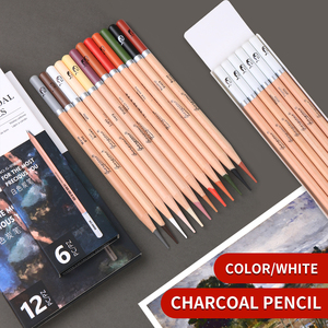 Set di 12 <span class=keywords><strong>Matite</strong></span> Professionali Giorgione per Artisti, <span class=keywords><strong>Matite</strong></span> <span class=keywords><strong>Colorate</strong></span> e <span class=keywords><strong>a</strong></span> <span class=keywords><strong>Carboncino</strong></span> con Mina Dura da 4mm per Studenti d'Arte - Product Image 2
