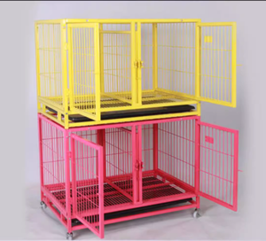 กรงสุนัขพับได้ทำจากโลหะประตูใหญ่<span class=keywords><strong>ลัง</strong></span>สุนัขสำหรับสัตว์เลี้ยงขนาดใหญ่และทนทาน - Product Image 5