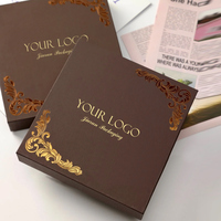 Boîte cadeau de luxe personnalisée pour bonbons, chocolats, papier doré, séparateur intérieur, boîte à dessert, emballage