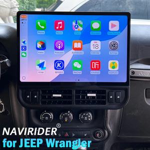 Autoradio tactile 16,8 pouces pour Jeep Wrangler 2011-2017 avec CarPlay, GPS, lecteur vidéo, unité centrale multimédia, système d'exploitation Android, garantie 1 an - Product Image 1