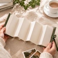 Großhandel Maßgefertigtes Scrapbook-Akkordeon-Album OEM Personalisiertes Ausklappbares Akkordeon-Buch Journal zur Fotoausstellung