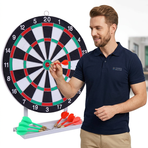 CH Games Master Ensemble de jeu de fléchettes avec fléchettes en plastique et support pour jeux sportifs d'intérieur - Product Image 1