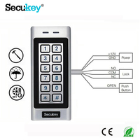 Système de contrôle d'accès par clavier RFID Secukey K4-MF 13,56 MHz, lecteur de carte IC, système de contrôle d'accès aux portes, ouvre-porte, système de clavier