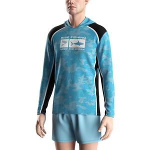 Camiseta Blanca de Manga Larga para Verano, Sublimada, de Secado Rápido, con Capucha, Protección UV, para Pesca - Product Image 5