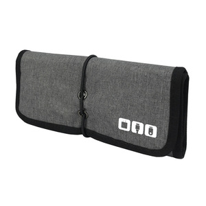 Organisateur d'accessoires électroniques portable, étui à câbles enroulable, pochette de rangement en nylon, sac de voyage - Product Image 1