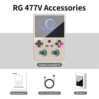 Console de jeu portable RG477V avec système Android 14, écran tactile 4,7 pouces, batterie 5500 mAh, résolution 1280x960, Wi-Fi Dimensity