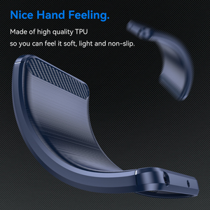 Patrón de fibra de carbono elegante cepillado mate TPU silicona resistente parachoques trasero funda de teléfono para Motorola Moto <span class=keywords><strong>G62</strong></span> <span class=keywords><strong>5G</strong></span> - Product Image 4