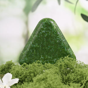 Savon Shampoing Solide Naturel à Base de Plantes Vertes Triangle Platycladus Usman Grass Fixation des Cheveux Lissage Contrôle du Sébum Élimination - Product Image 5