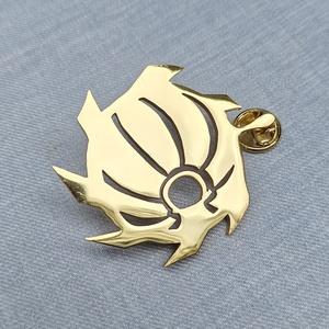 Lencana Pin Baja Anti Karat Perak JINFUJIA Buatan Khusus dengan Nama Terukir, Lapisan Emas 24K, Pencetakan UV, Ramah Lingkungan - Product Image 1