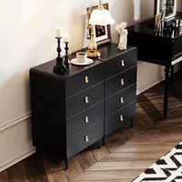 Commode haute pour chambre à coucher, commode pour entrée, table de chevet, commode de rangement avec 4 tiroirs