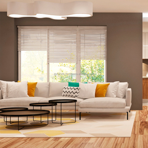 Mini persianas venecianas de PVC de 1 '', 100% cubiertas de ventana opacas, uso doméstico de lujo de alta calidad para ocasiones de habitación - Product Image 1