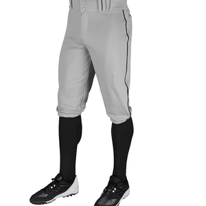 Men Youth Striped Black Custom <b>Baseball</b> Pants - Product Image 3