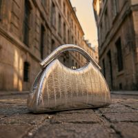 Sac à main demi-lune noir brillant effet croco pour femme, poignée supérieure incurvée en U, sac rigide en crocodile, sacs de soirée minimalistes en alligator