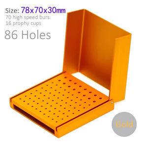 Supporto per Frese Dentali con 86 Fori, per Frese ad Alta Velocità e Contrangolo a Bassa Velocità, Supporto per Pulizia Frese Diamantate, Scatola Sterilizzatrice Autoclave - Product Image 6