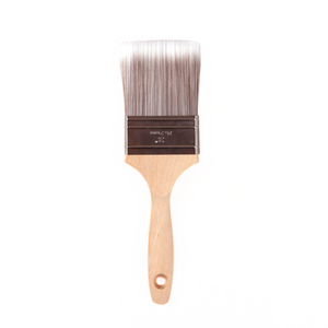 MSN - Juego de Brochas de Pintura para Pared de Alta Calidad con Mango de Madera de 4 Pulgadas, 100% Filamento SRT, Virola de Acero Inoxidable, Naturales, 1 Año de Garantía - Product Image 4