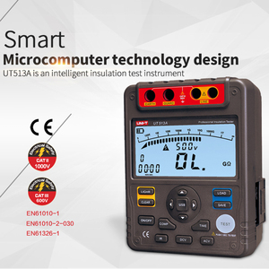 UNI-T UT513A Comprobador de Resistencia de Aislamiento 5000V 1000GΩ Ohmímetro Comprobador de Voltaje CA/CC 600V Almacenamiento de Datos Prueba PI DAR L41 - Product Image 3