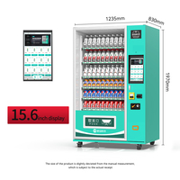 Máquina Expendedora Monobloque OEM Para Bebidas De Baja Inversión Con WiFi Inalámbrico 4G Y Sistema Refrigerado Para Omán