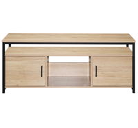 Meuble TV moderne en bois, meuble TV et table basse, couleur blanche, meuble TV d'angle, meuble de salon
