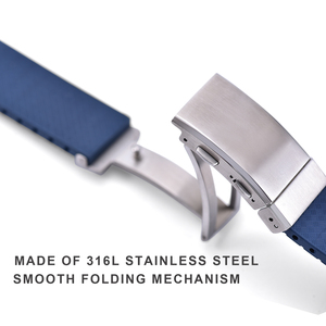 JAETIUM 316L Stainless Steel <b>Watch</b> Deployment Clasp Folding Buckle Double Push Button <b>Watch</b> Band Replacement Clasp - Product Image 3