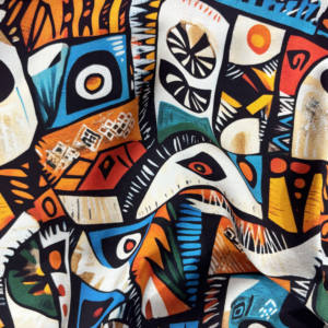 Tela de Viscosa 100% Rayón, Tejido con Estampado Floral, Diseño Digital, Material para Prendas - Product Image 6