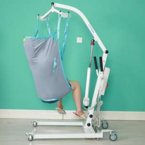 Equipo de rehabilitación Elevadores de pacientes alimentados por batería eléctrica 230KG Rodamiento Silla elevadora de transferencia de pacientes ligera - Product Image 5