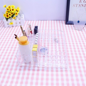 <span class=keywords><strong>Plexiglass</strong></span> trasparente Scatola di Trucco Trasparente Cosmetici Make Up Organizzatore Acrilico - Product Image 6