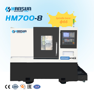 Torno CNC de torreta servoaccionada HS HM 700-8, de servicio medio con bancada inclinada y contrapunto para torneado de alta precisión - Product Image 1